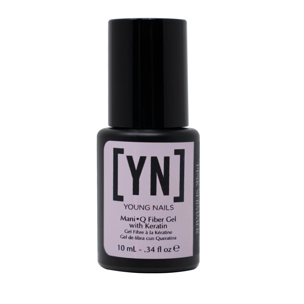 Mani•Q Fiber Gel With Keratin, Pink Shimmer, 1/3 Oz 3 Mani•Q Fiber Gel With Keratin, Pink Shimmer, 1/3 Oz