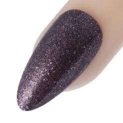 Push The Envelope, Chocolate Brown W/Silver Glitter, 10ml
