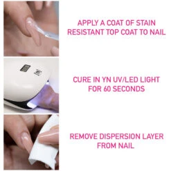 Stain Resistant Top Coat Gel, 1/3 Oz -YN Nail Shop Top Coat Instructions 94160